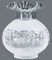 Satin Etched Fluted Glass Oil Lamp Shade (4")